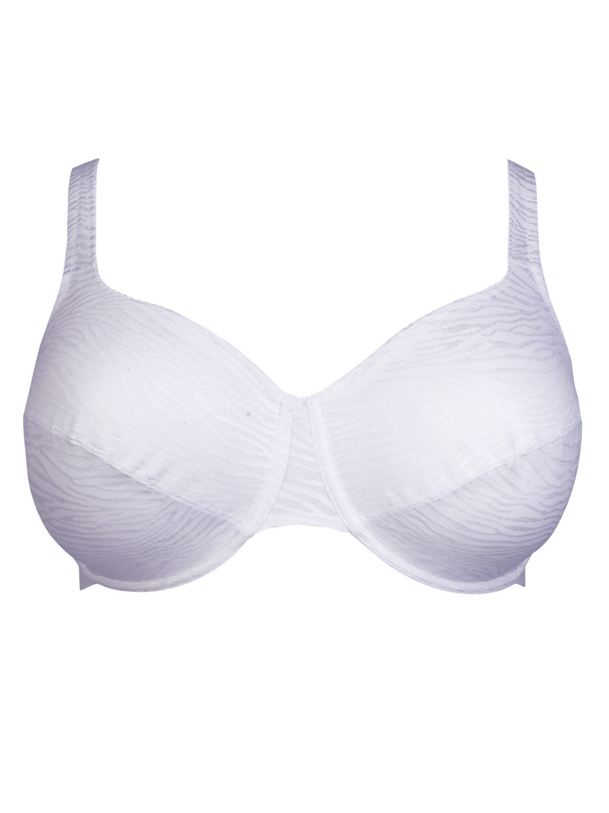 Marks and Spencer M&5 WHITE Zebra Textured Minimiser Bra Size 34