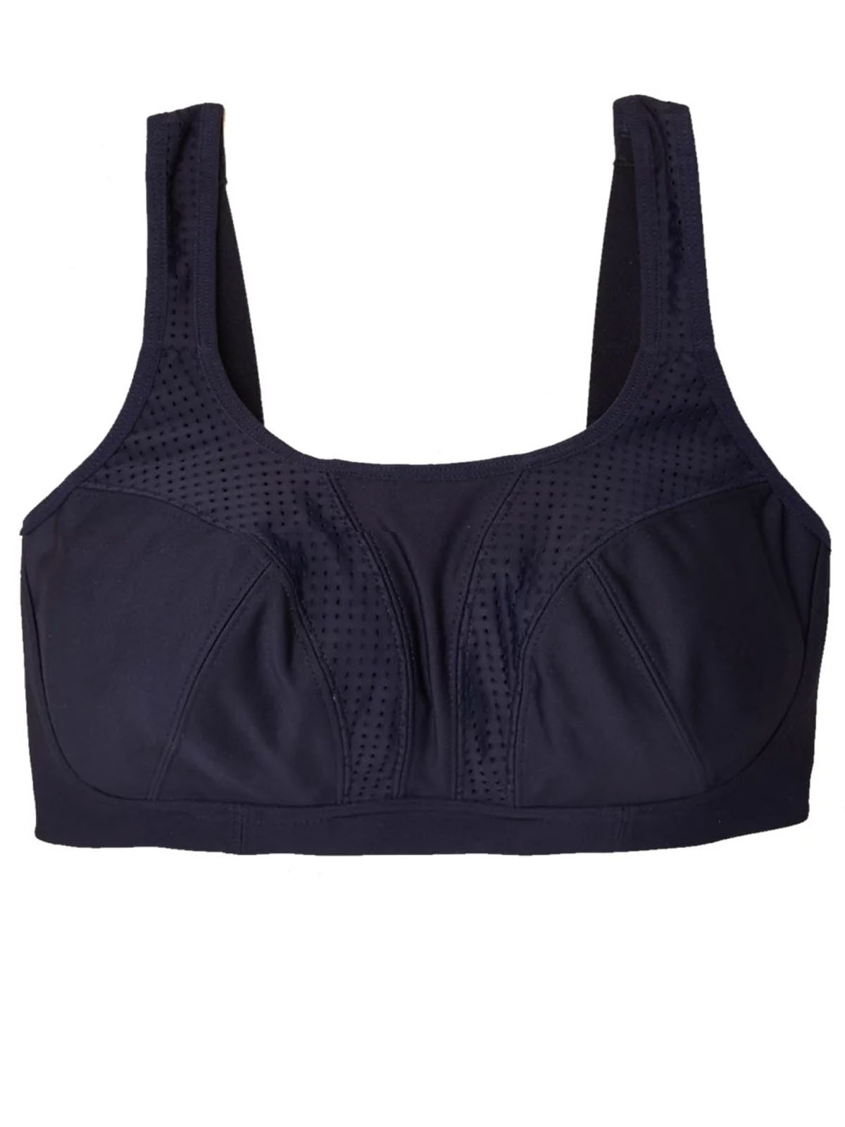  - - BLUE High Impact Non-Wired Sports Bra - Size 32 to 42 (C-D-E-H)