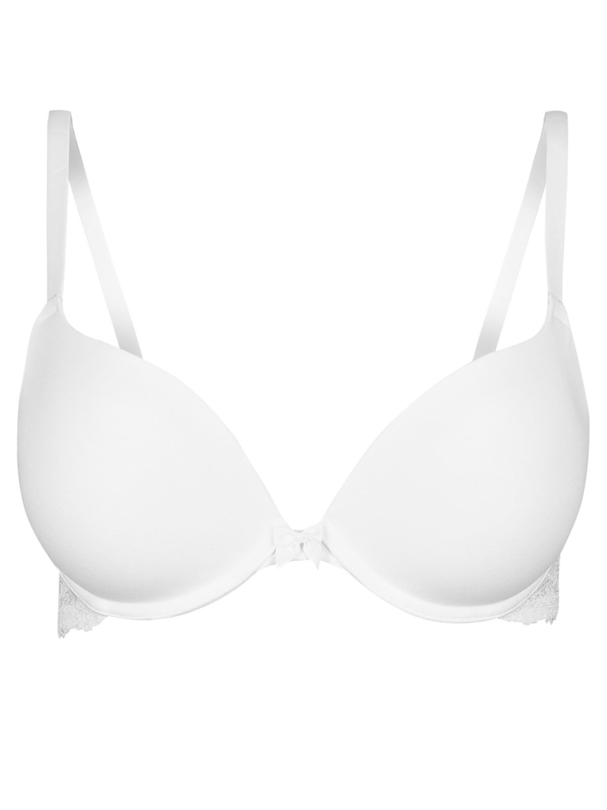 Marks and Spencer - - M&5 WHITE Cotton Blend Padded Push-Up Bra - Size ...