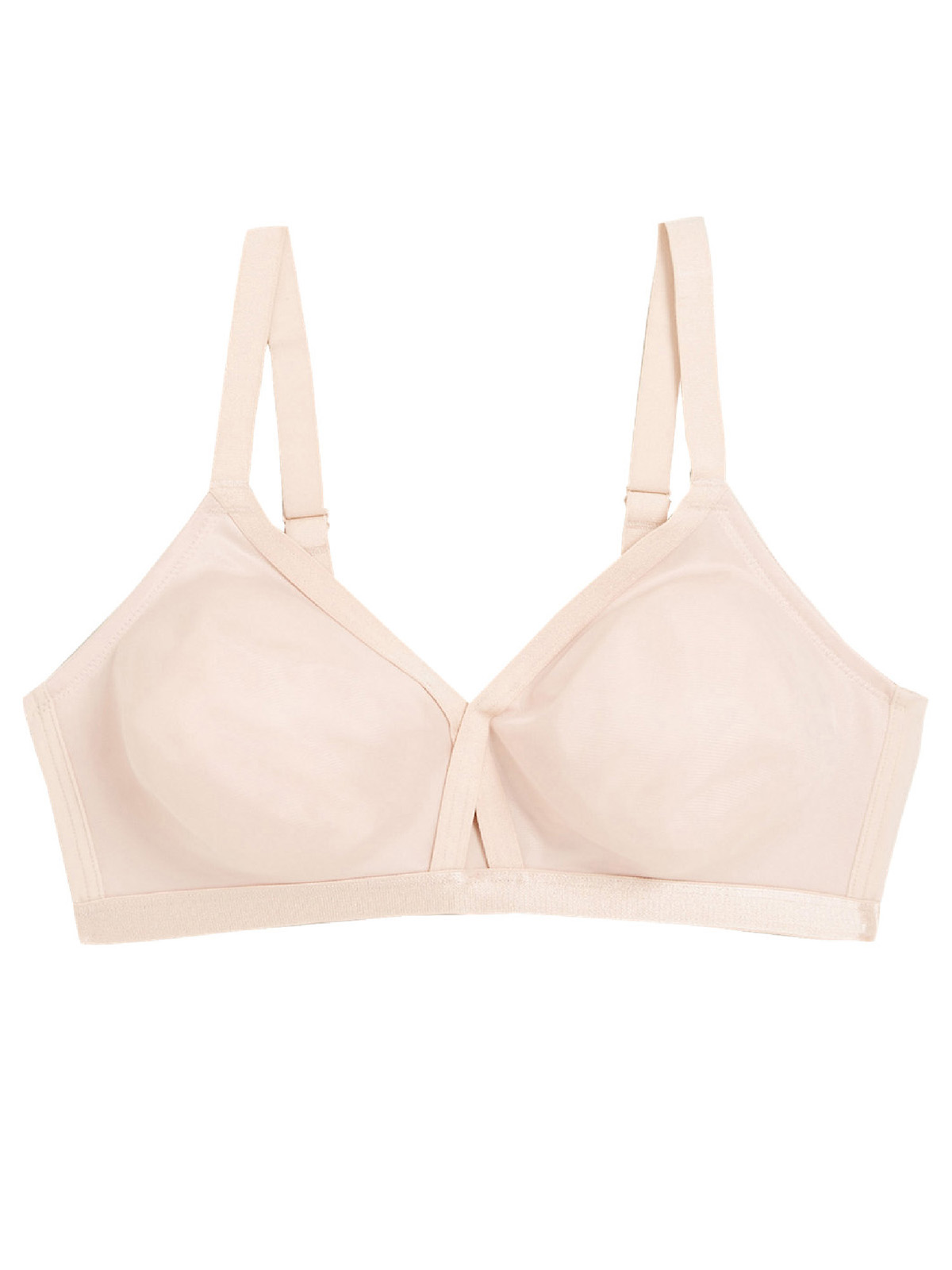 Marks and Spencer - - M&5 ALMOND Full Cup Crossover Non-Wired Bra ...