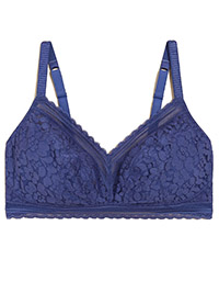 M&5 MARINE Cotton & Lace Non-Wired Full Cup Bralette - Size 32 to 42 (A-B-C-E)