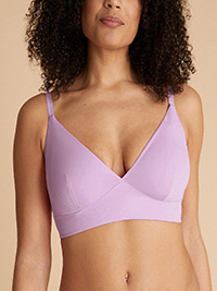M&5 PALE-MAUVE Body Smoothing Non-Wired Bralette - Size 34 to 38 (A-C-D-E)