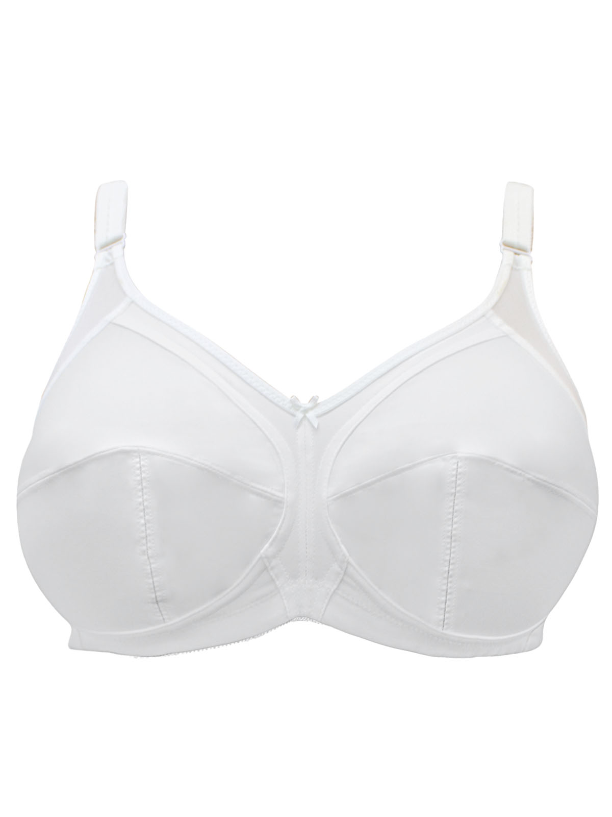  - - WHITE Total Support Non-Wired Full Cup Bra - Size 34 to 40 (B-C-D-DD)