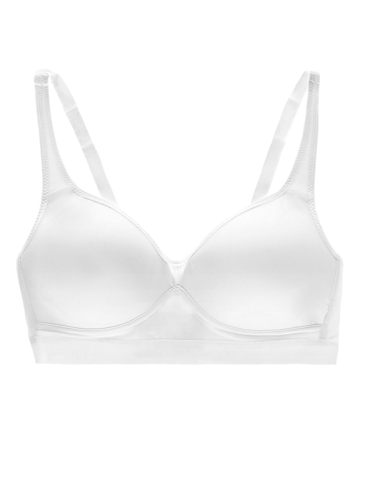 Marks and Spencer - - M&5 Angel WHITE Non-Wired First Sports Bra - Size ...