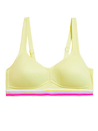 M&5 Angel LIGHT-CITRUS Full Cup Non-Wired First Sports Bra - Size 32 (B cup)