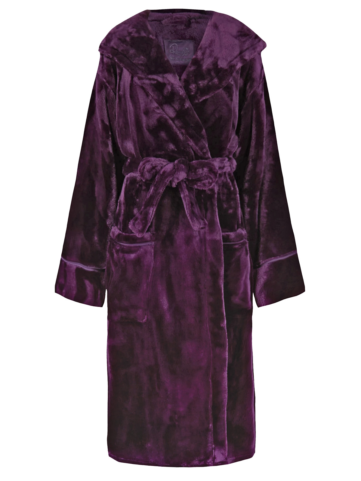 Marks and Spencer M&5 Rosie GRAPE Hooded Luxury Dressing Gown