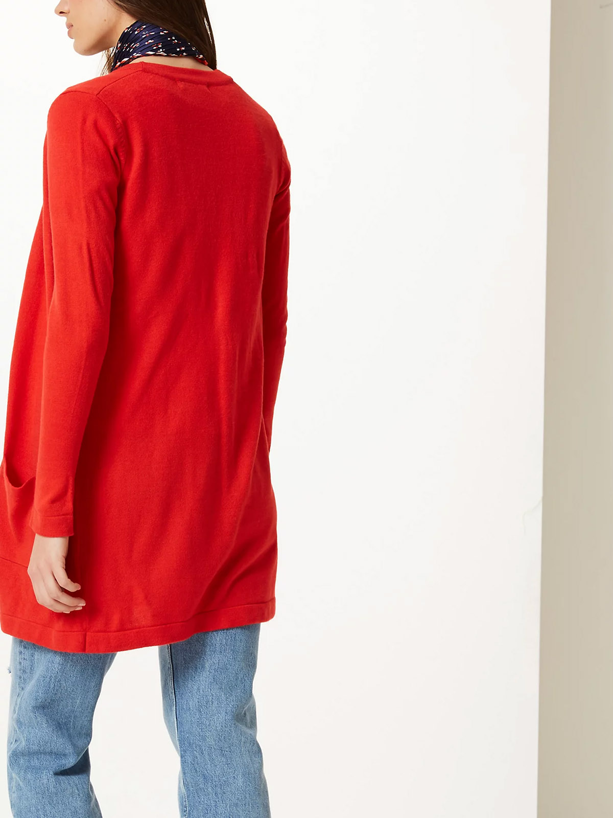 Marks and Spencer M&5 CHILLI Button Through VNeck Cardigan Size 8/10 (S) Marks and Spencer M&5 CHILLI Button Through VNeck Cardigan Size 8/10 (S)