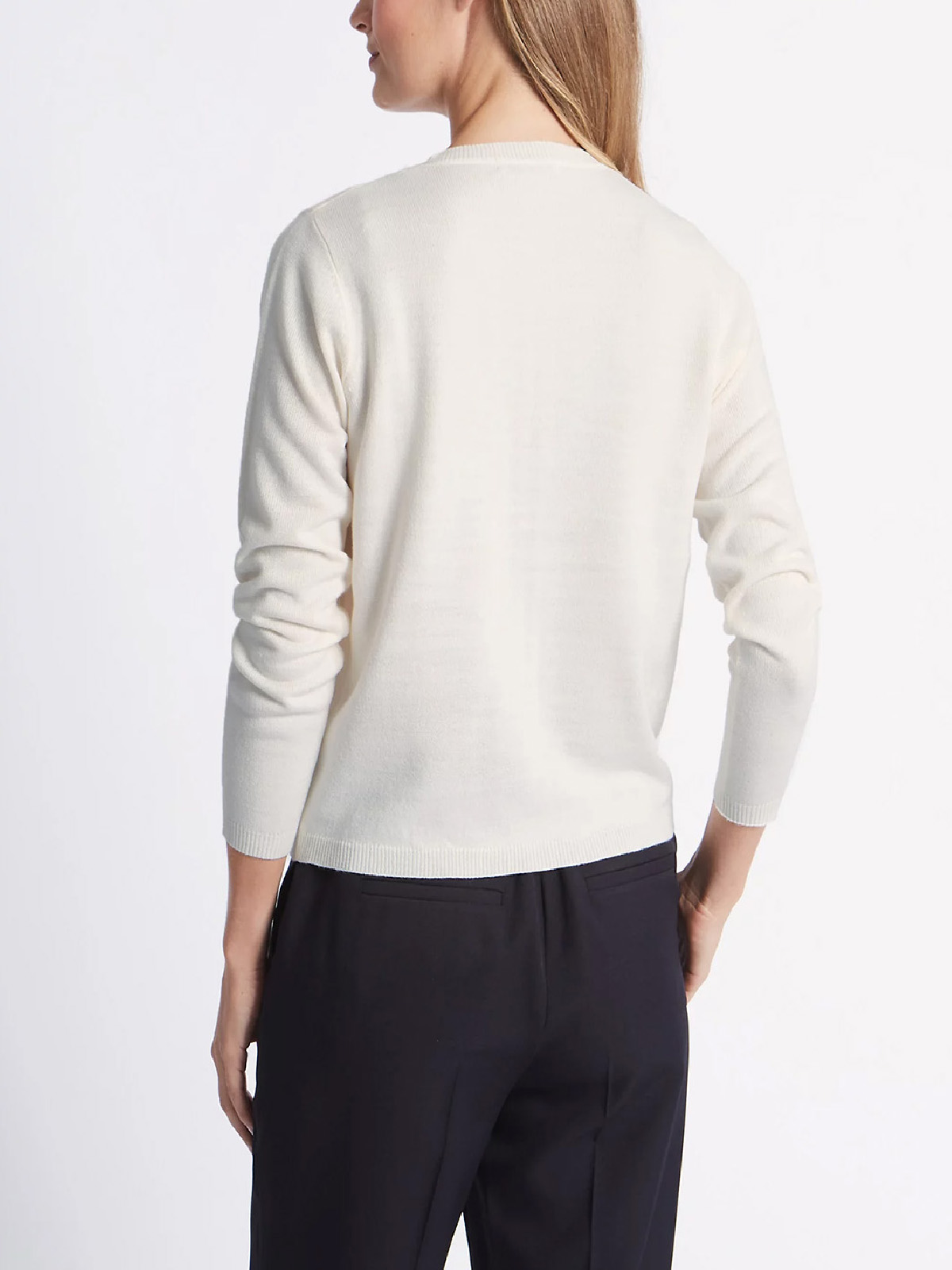 Ema Oatmeal multi midi length button through cardigan main image 1