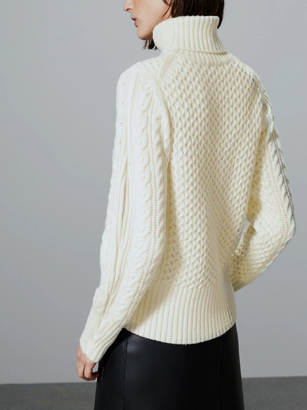 Marks and Spencer - - M&5 CREAM Roll Neck Knitted Jumper - Size 10 to 20