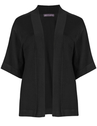 M&5 BLACK Open Front Cardigan - Size Small to Medium