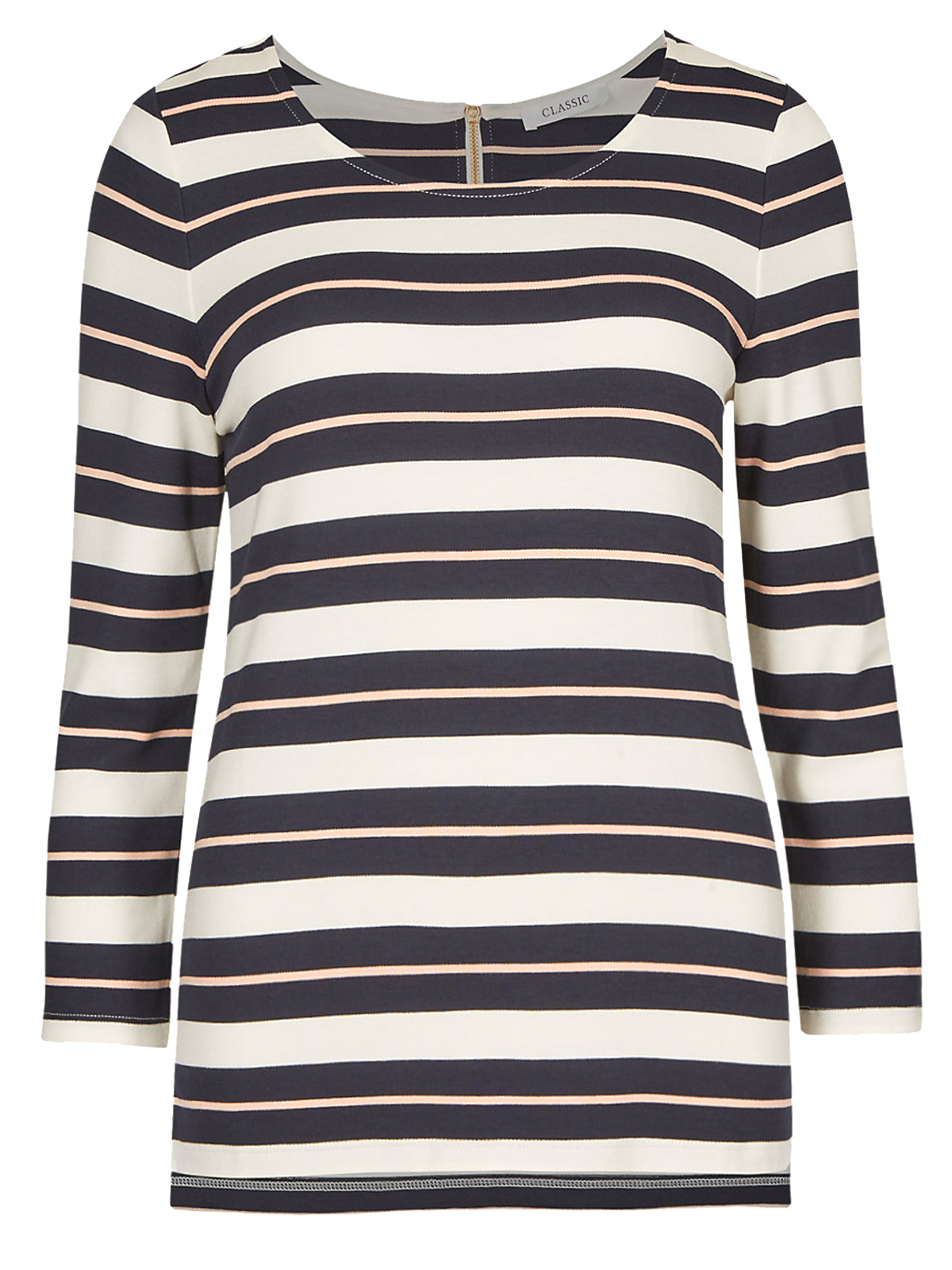 marks-and-spencer-m-5-navy-contrast-stripe-3-4-sleeve-t-shirt