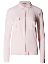 M&5 BLUSH Long Sleeve Boxy Pocket Shirt - Size 6 to 22 M&5 BLUSH Long Sleeve Boxy Pocket Shirt - Size 6 to 22