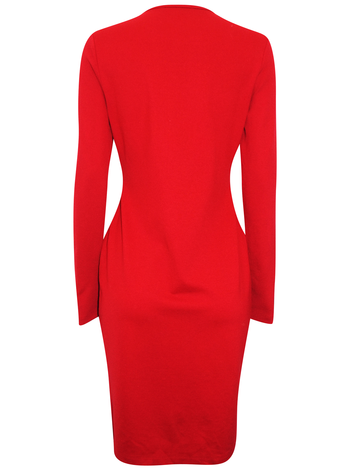 Marks and Spencer - - M&5 CHEERY RED Slimming Fit Body Contour V-Neck ...