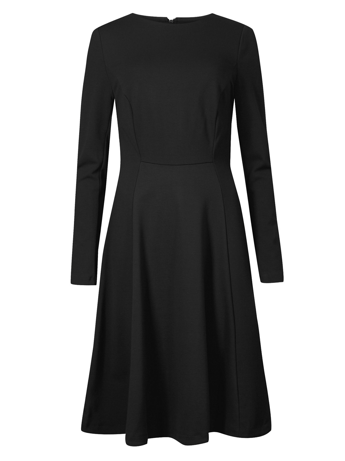 Marks and Spencer - - M&5 BLACK 4-Way Stretch Fit & Flare Mini Dress ...