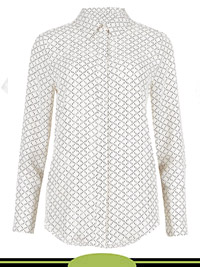 CREAM Printed Long Sleeve Shirt - Size 12