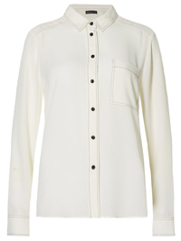 M&5 WINTER-WHITE Long Sleeve Button Through Shirt - Size 10 to 24 M&5 WINTER-WHITE Long Sleeve Button Through Shirt - Size 10 to 24