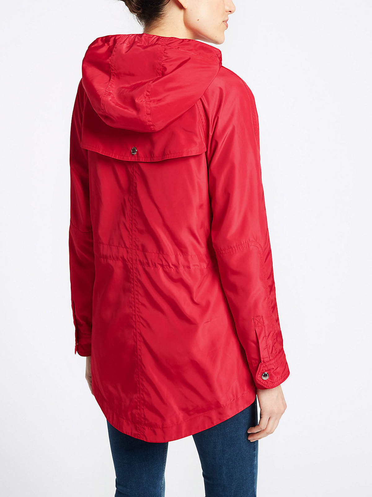 P3rUna CHERRY-RED Hooded Parka with Stormwear - Size 8 to 20