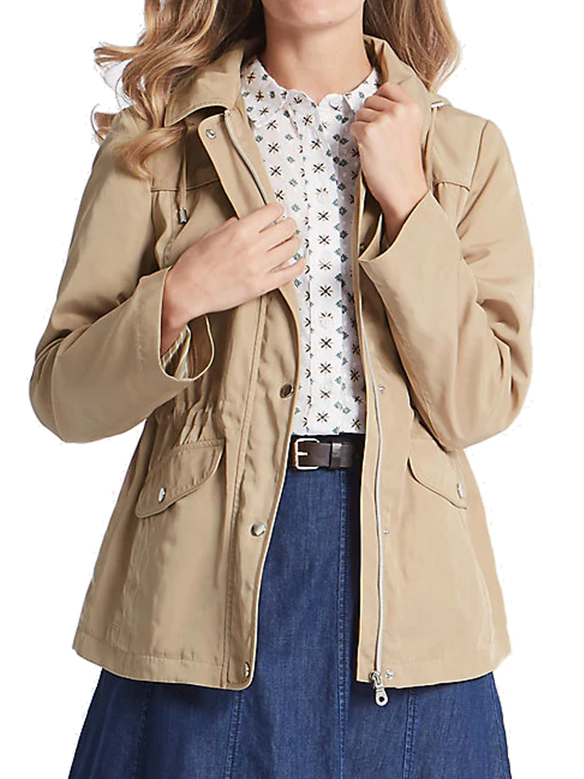 Marks and Spencer M&5 NEUTRAL Harrington Anorak Jacket with