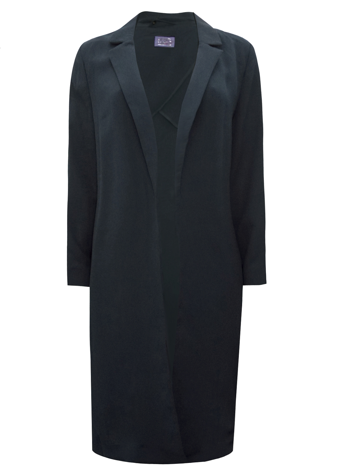 Marks and Spencer - - M&5 BLACK Longline Crepe Duster Jacket - Size 14 to 22