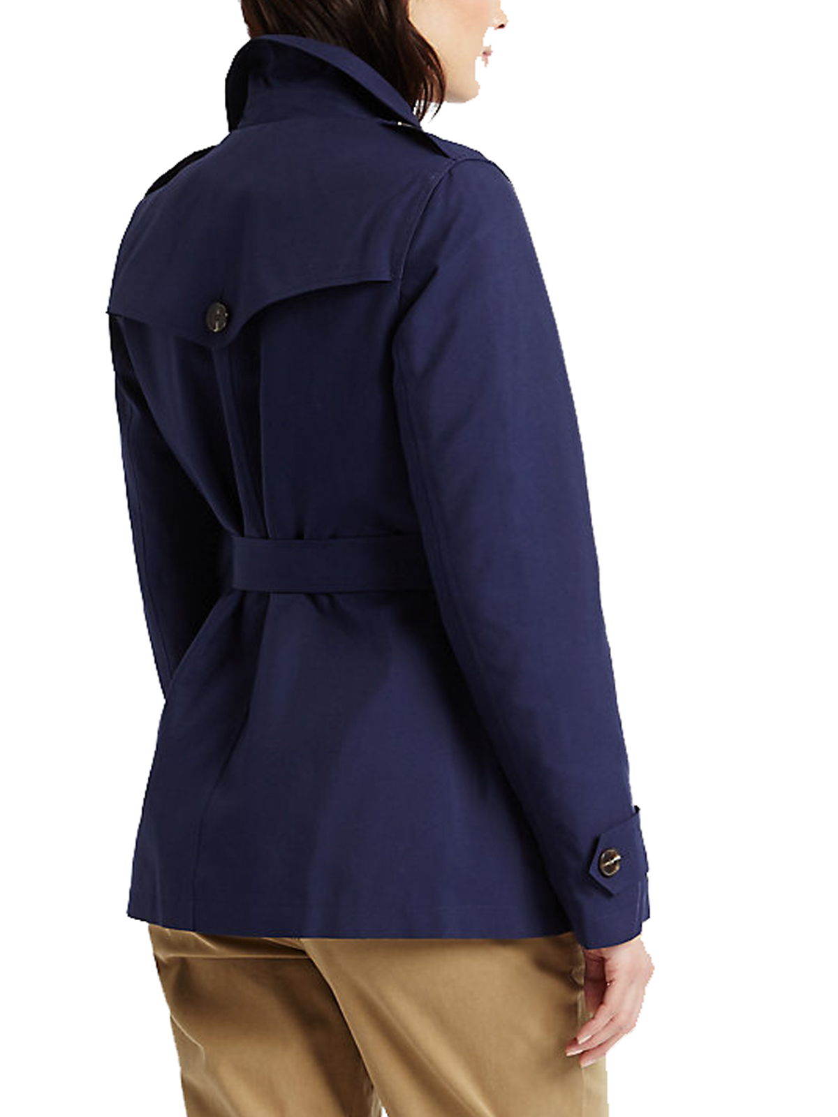 Marks and Spencer M&5 NAVY Belted Trench Coat with Stormwear Size
