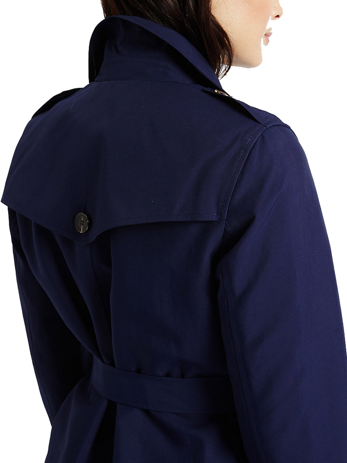Marks and Spencer M&5 NAVY Belted Trench Coat with Stormwear Size