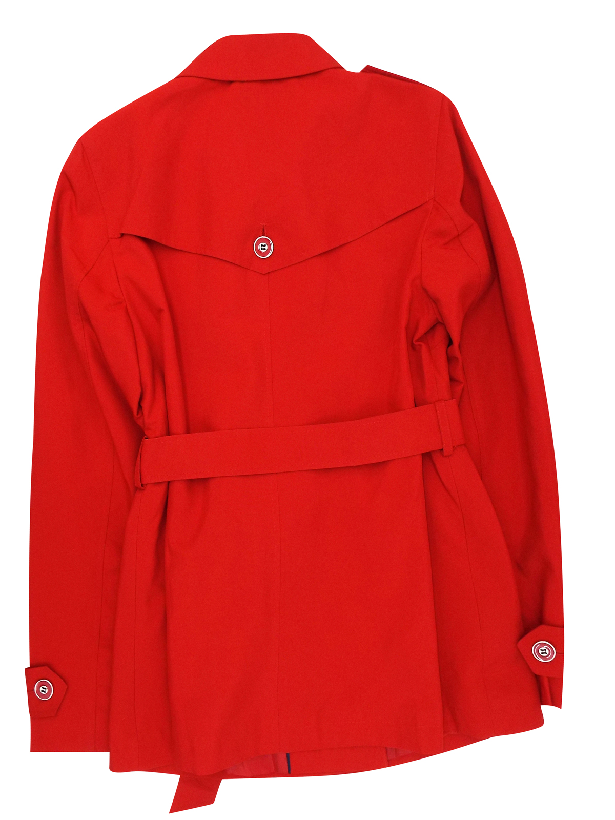 Marks and Spencer M&5 RED Belted Trench Coat with Stormwear Size