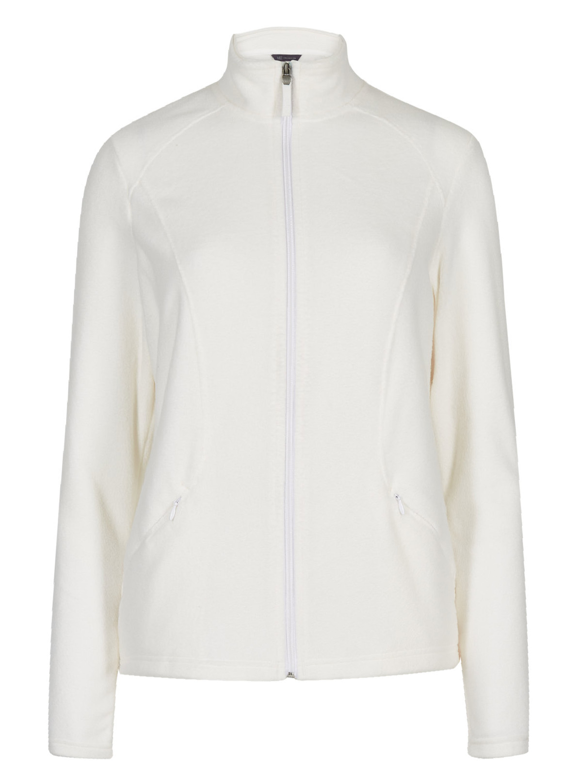Marks and Spencer - - M&5 Winter WHITE Zip-Up Panelled Fleece Jacket ...