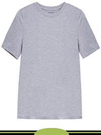 GREY Pure Cotton Short Sleeve T-Shirt - Size 8 to 20