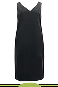 BLACK Modal Blend Sleeveless Shift Dress - Plus Size 14 to 18
