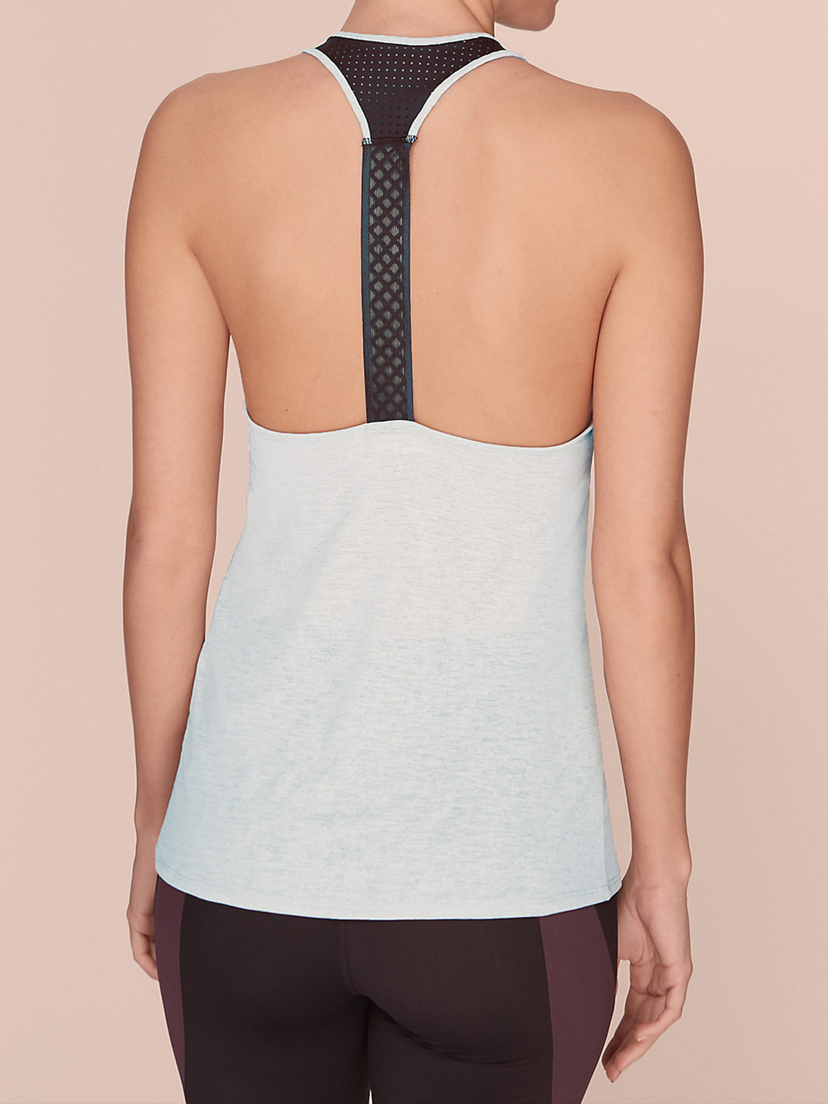 Marks and Spencer M&5 Silver Grey Active Racer Back Elastic Vest by