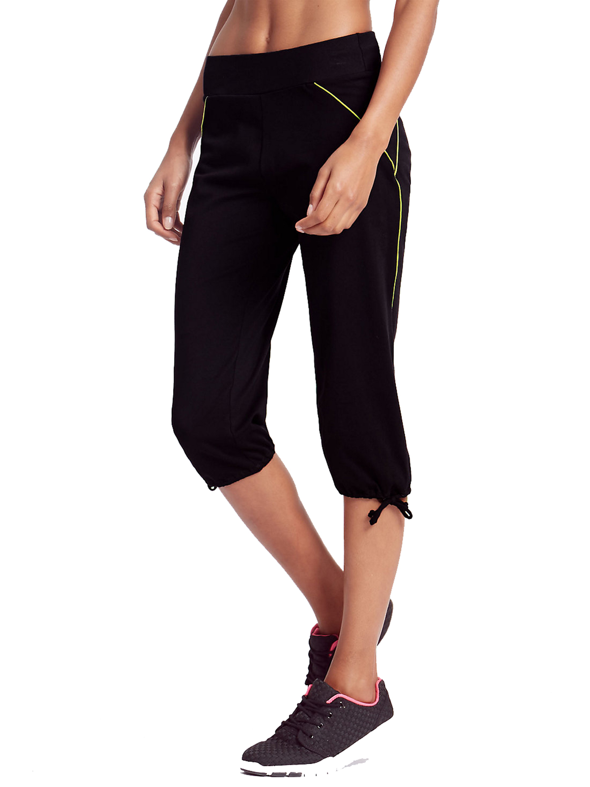 Marks and Spencer M&5 BLACK Cotton Rich Cropped Leggings Size 6 to 20