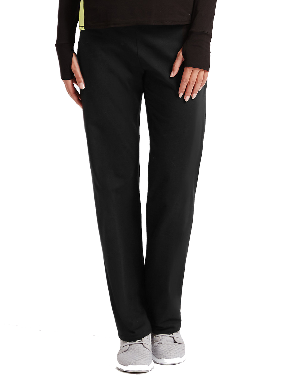 Marks and Spencer - - M&5 BLACK Cotton Rich Joggers - Size 8 to 20
