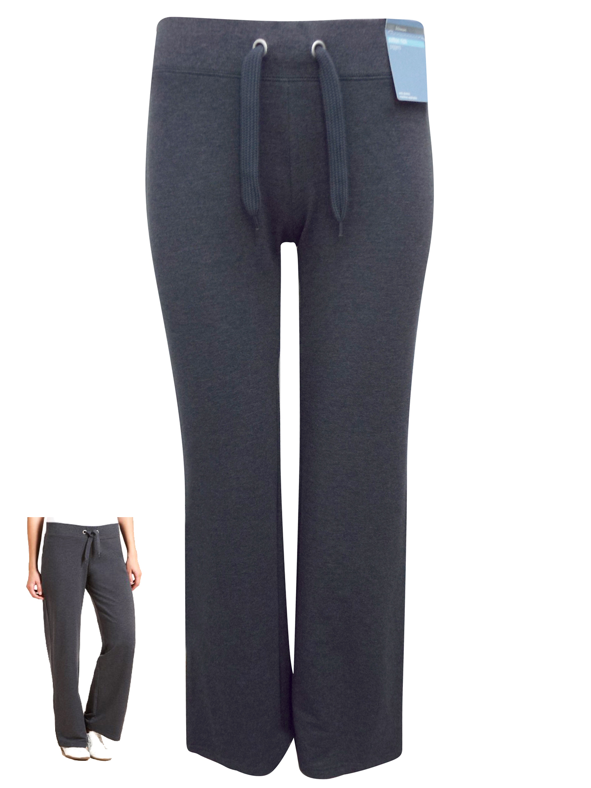 Marks and Spencer M&5 CHARCOAL Eyelet Drawstring Straight Leg