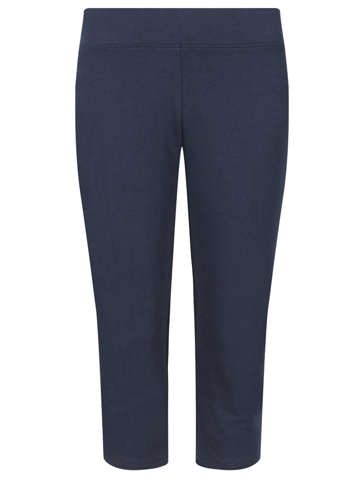 Marks and Spencer - - M&5 NAVY Cotton Rich Cropped Joggers - Size 16