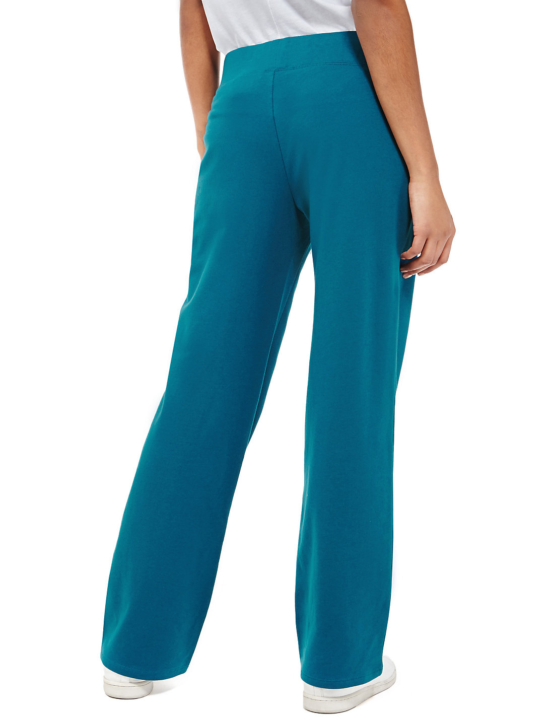 Marks and Spencer - - M&5 DARK-TEAL Cotton Rich Straight Leg Joggers ...