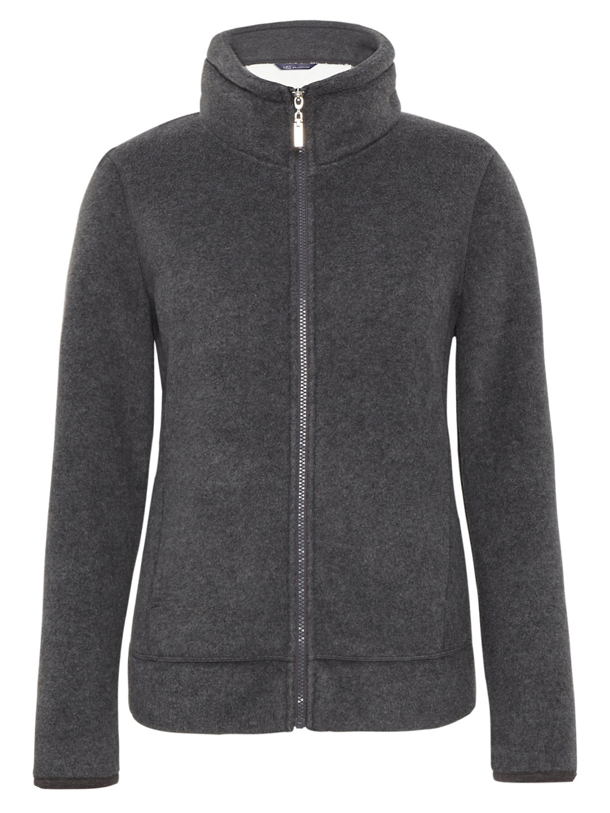 Marks and Spencer M&5 GREY Bonded Fleece Zip Through Jacket Size