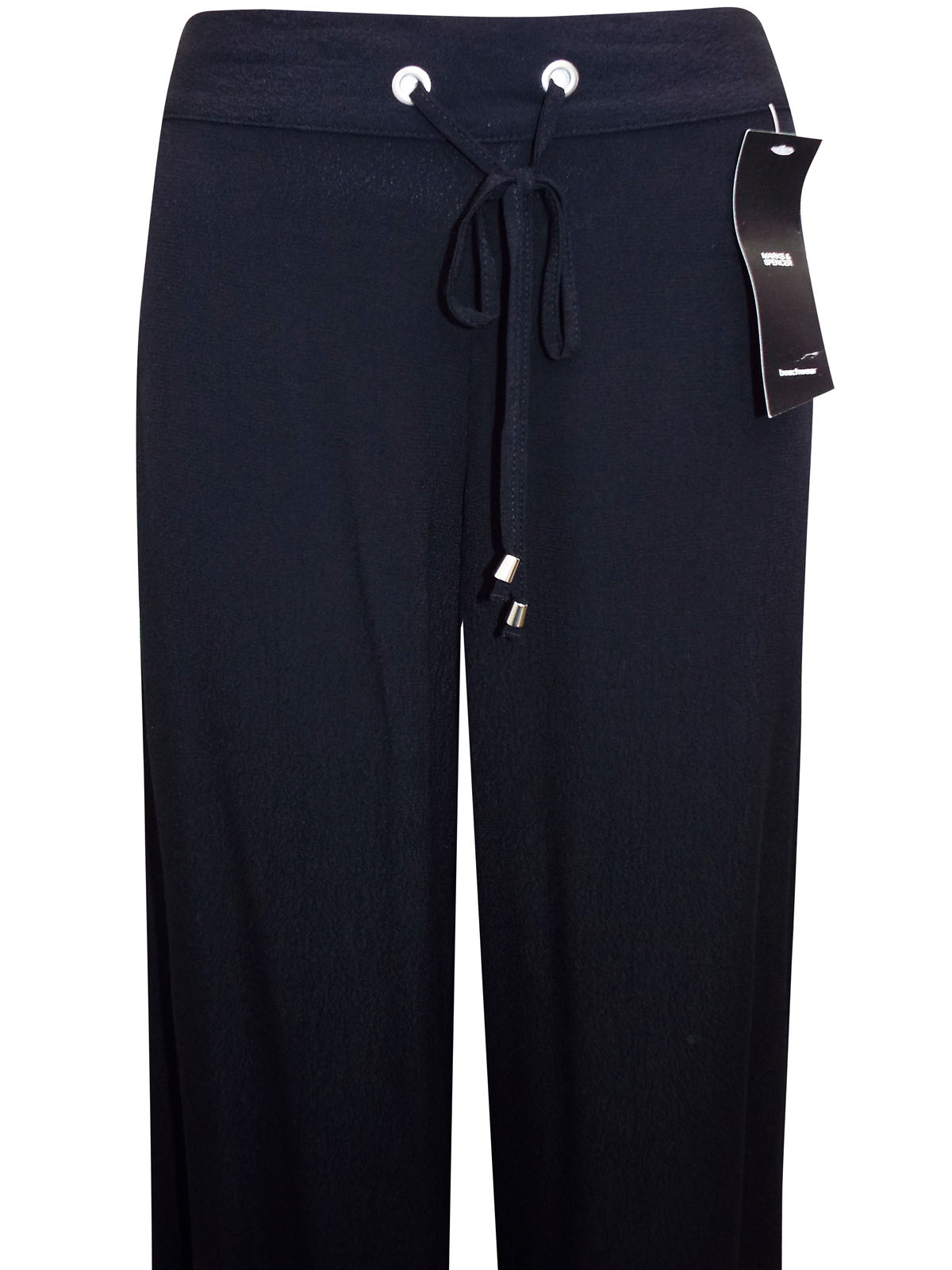 Marks and Spencer M&5 BLACK Lightweight Wide Leg Beach Trousers