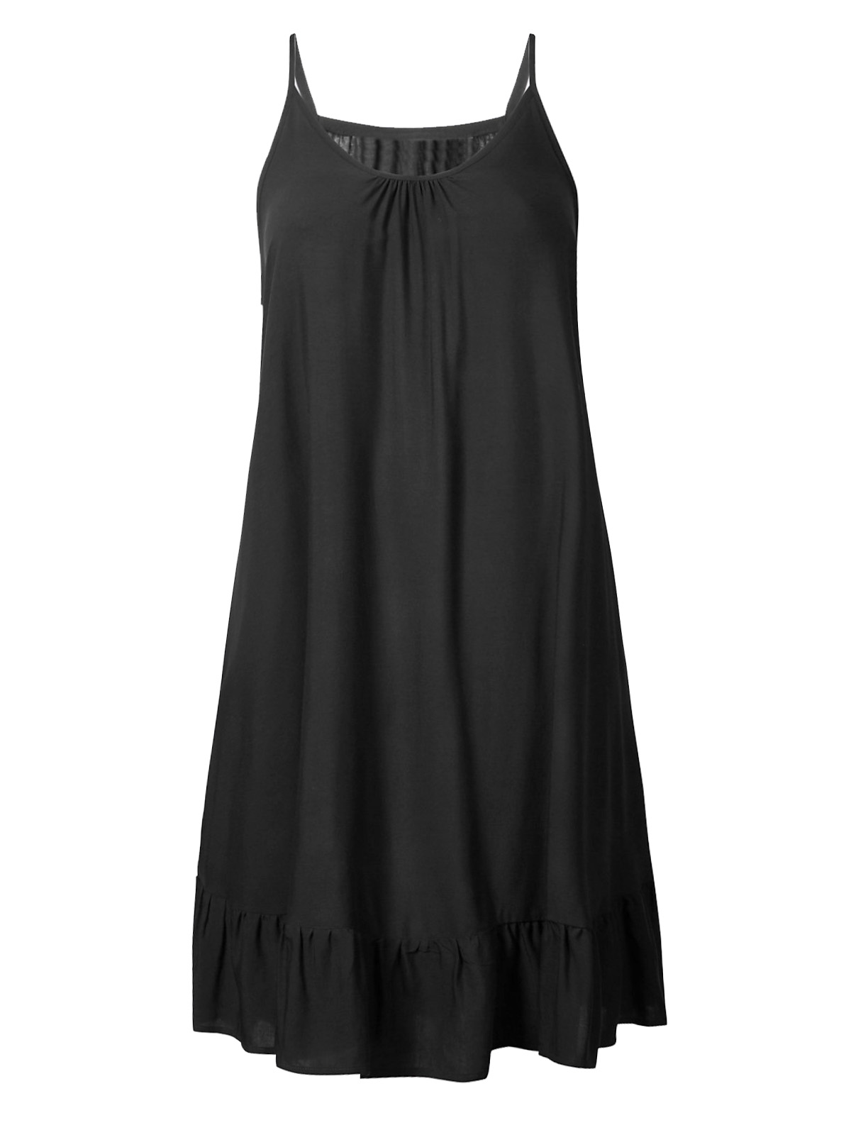 Marks and Spencer - - M&5 BLACK Woven Strappy Beach Dress - Size 8 and 10