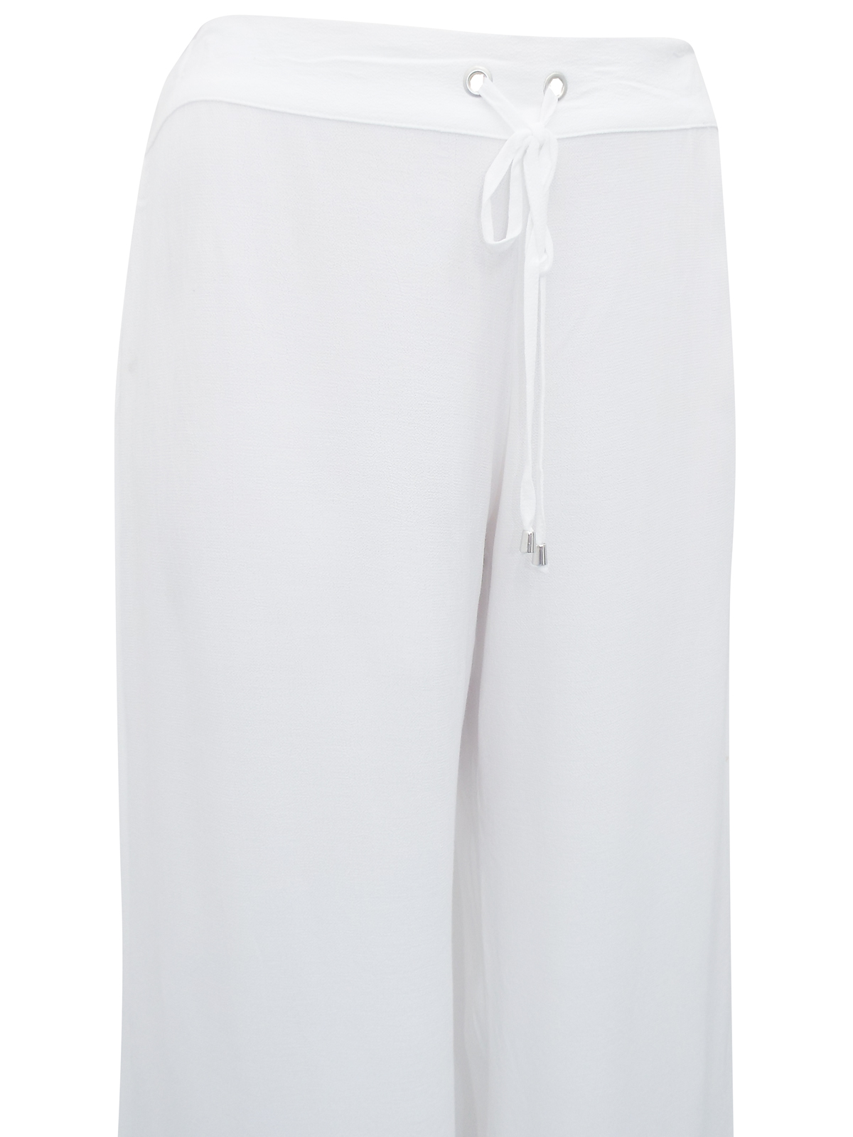 Marks and Spencer - - M&5 WHITE Plait Waist Wide Leg Beach Trousers ...
