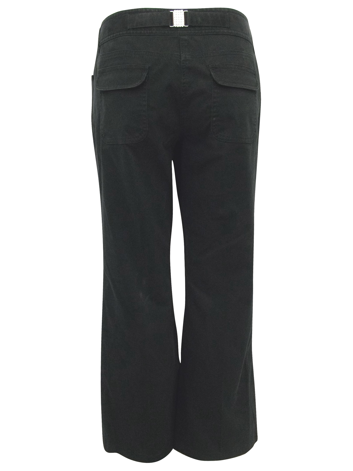 Marks and Spencer - - M&5 BLACK Cotton Rich Cargo Trousers - Size 14 to 18