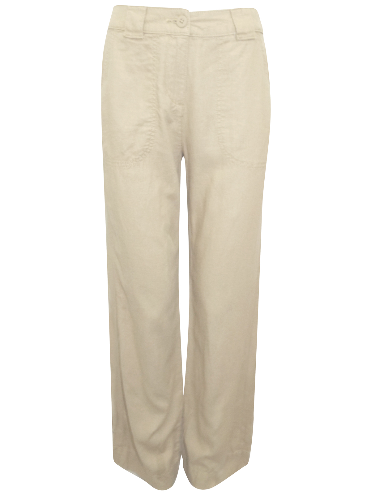 Marks and Spencer - - M&5 CAMEL Linen Blend Wide Leg Trousers - Size 8 ...