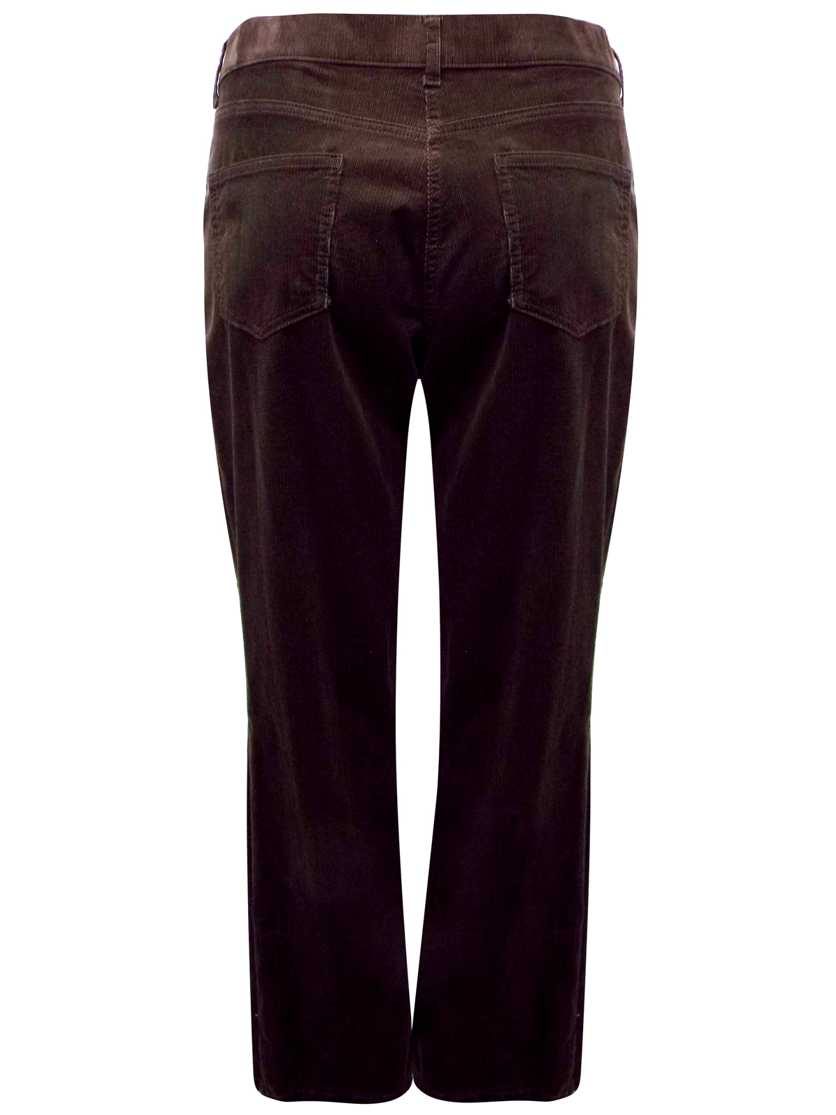Marks and Spencer - - M&5 BROWN Cotton Rich Cord Straight Leg Trousers ...