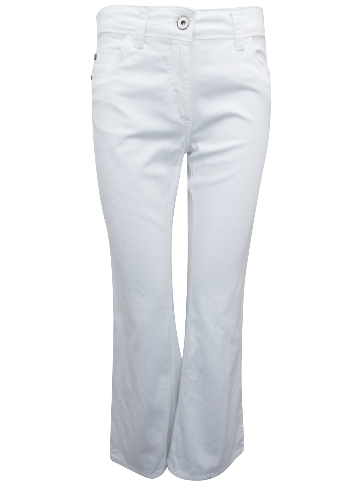 Marks and Spencer - - M&5 WHITE Bootcut Denim Jeans - Size 10 to 18