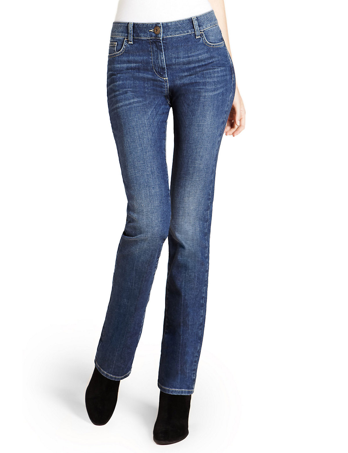 marks and spencer straight leg jeans