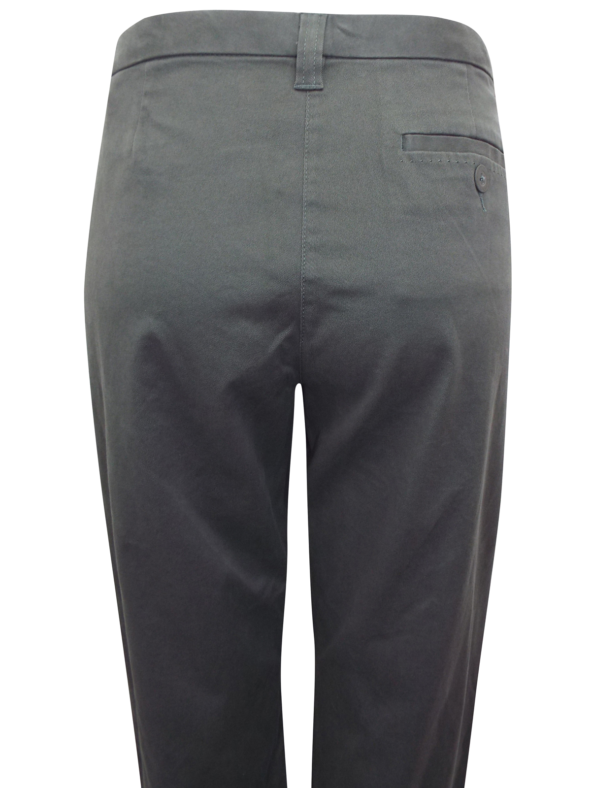 Marks and Spencer - - M&5 KHAKI Cotton Rich Straight Leg Trousers ...