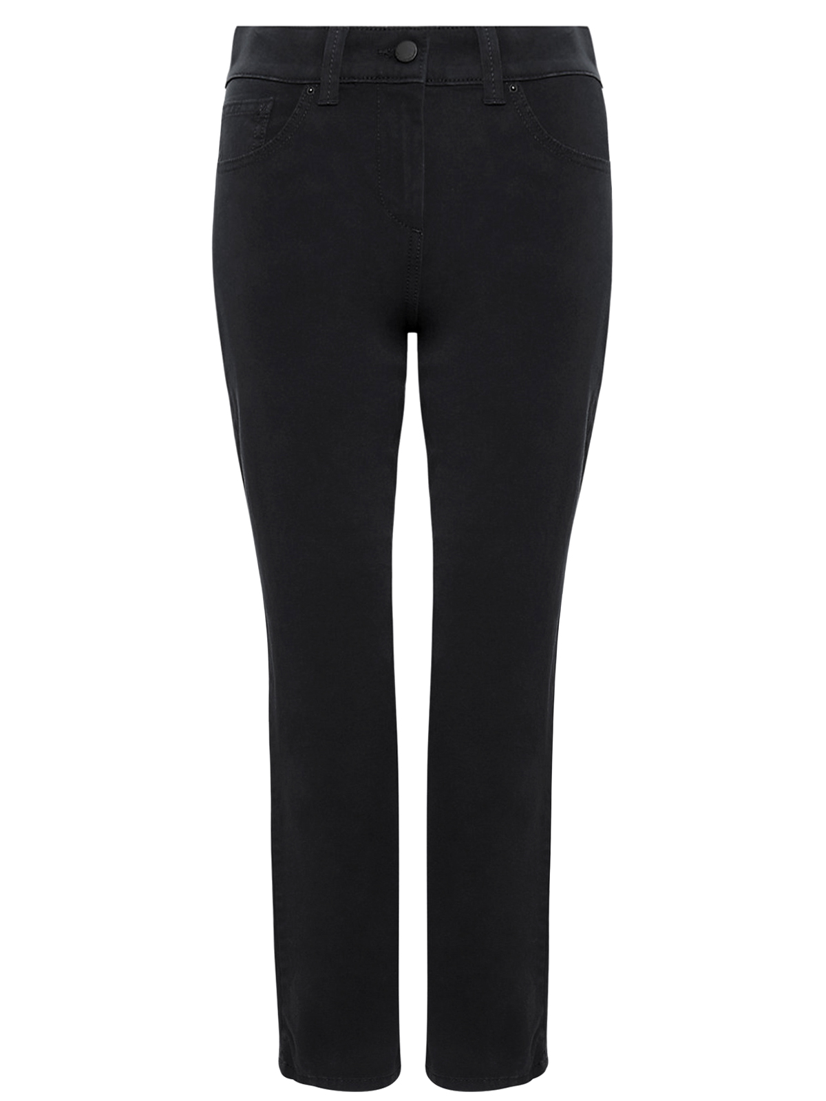 Marks and Spencer - - M&5 BLACK Cotton Rich 2-Way Stretch Straight Leg ...