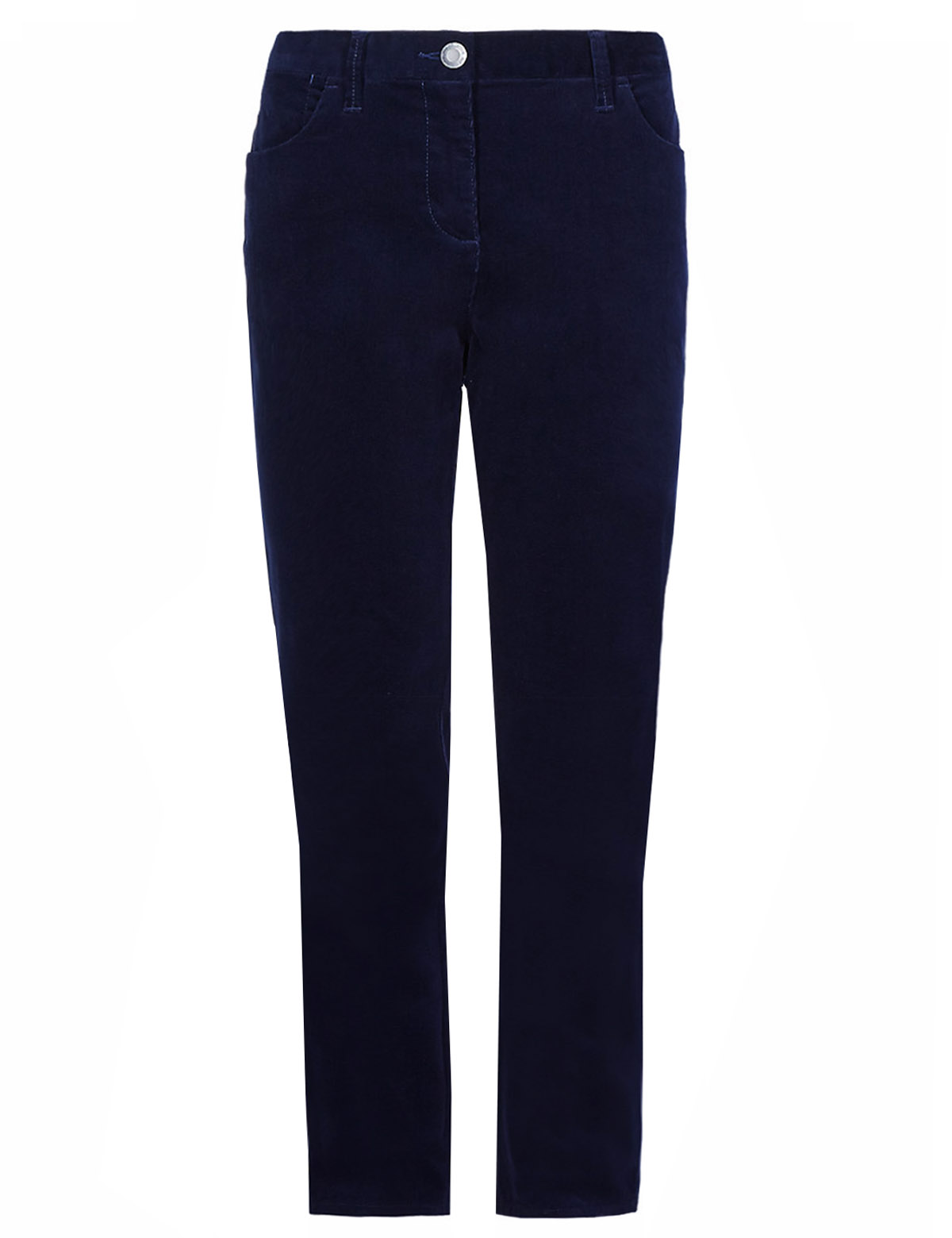 Marks and Spencer - - M&5 NAVY Cotton Rich Cord Straight Leg Trousers ...