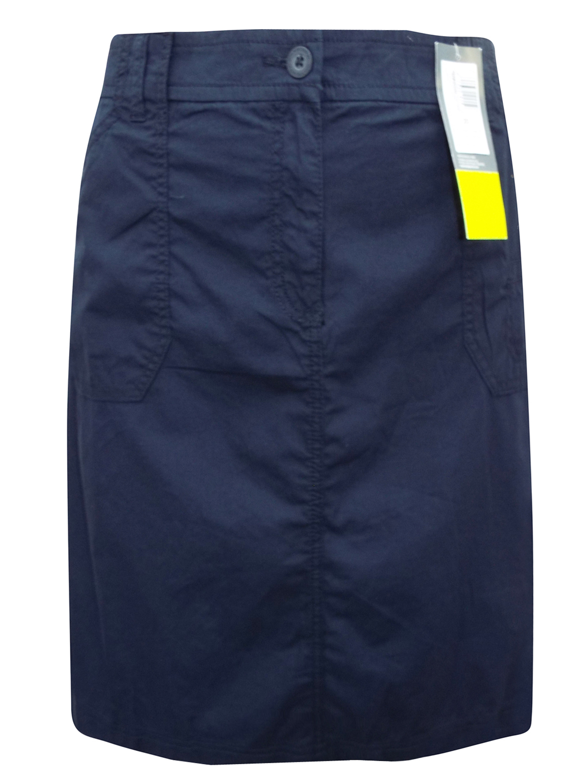 Marks and Spencer - - M&5 NAVY Pure Cotton Cargo Skirt - Size 20 to 24