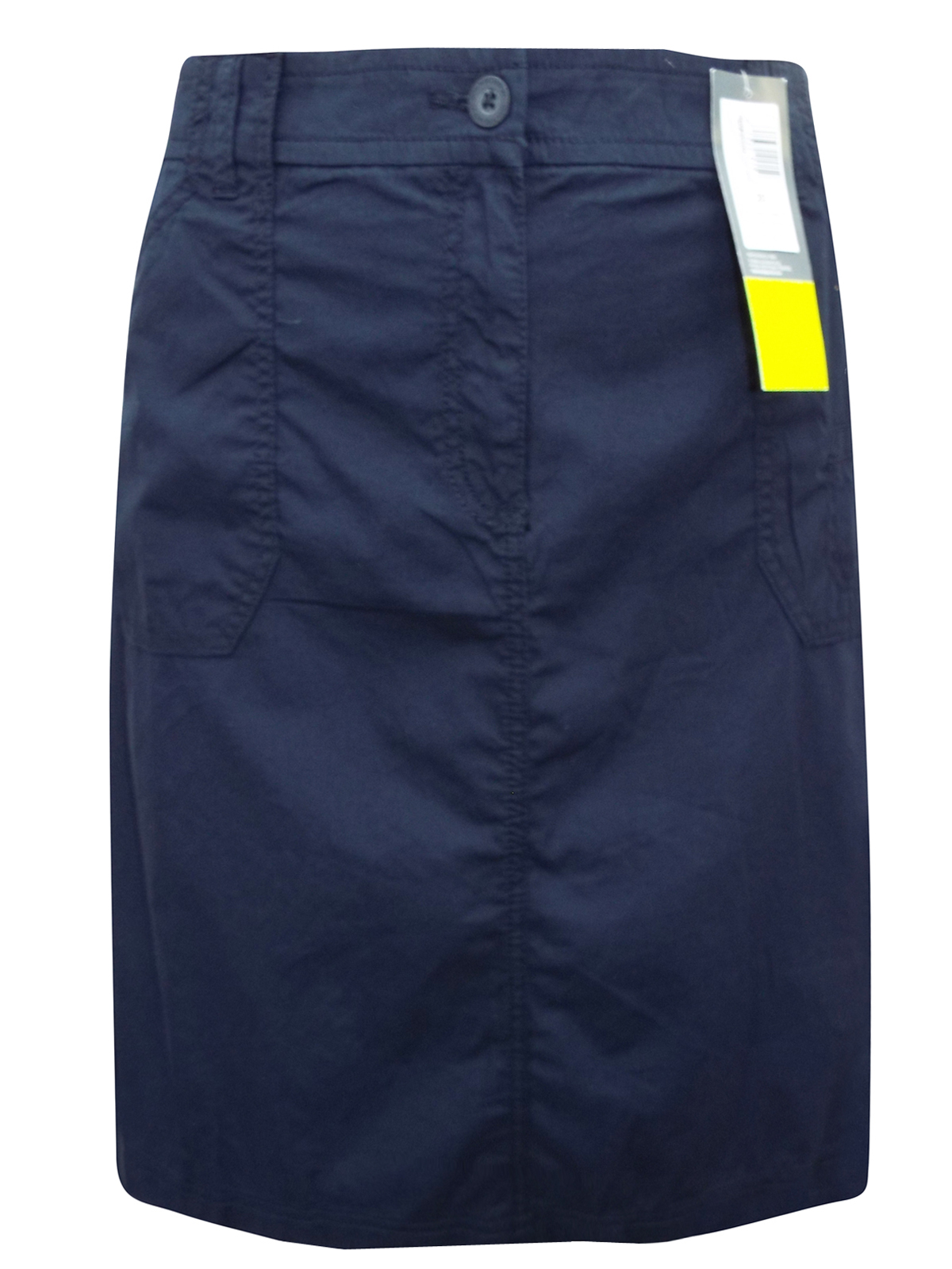 Marks and Spencer - - M&5 NAVY Pure Cotton Cargo Skirt - Size 20 to 24