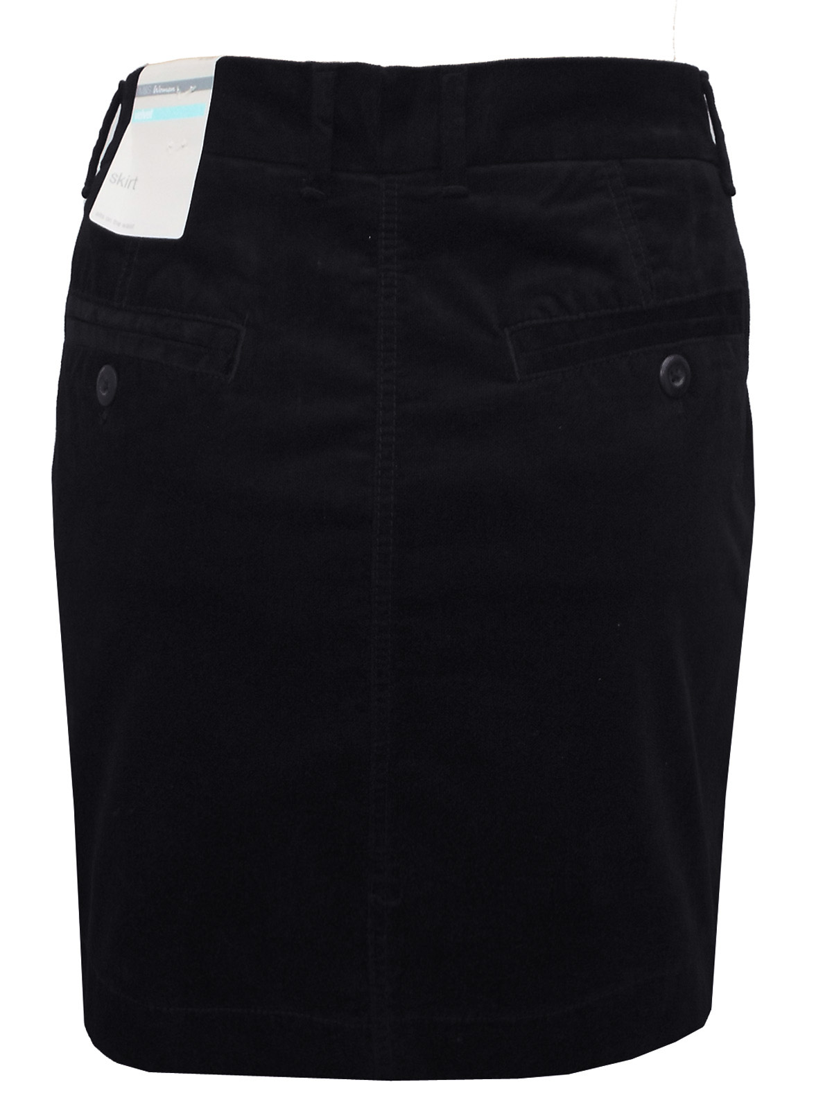 Marks and Spencer - - M&5 BLACK Cotton Rich Corduroy Mini Skirt - Plus ...